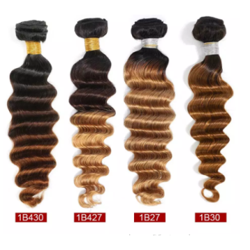 raw unprocessed cuticle aligned virgin human brazilian indian african ombre remy natural hair extensions for black women